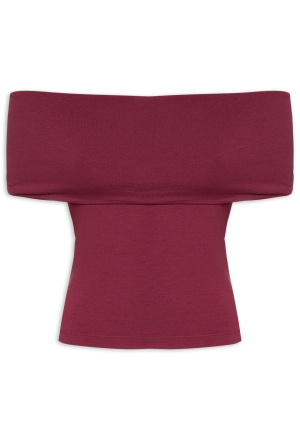 BLUSA OMBRO A OMBRO VINHO