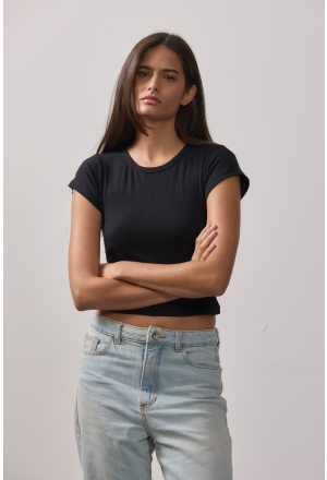 BLUSA BASICA RIBANA PRETO