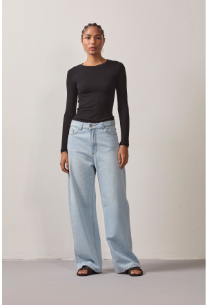 BLUSA MANGA RIBANA PRETO