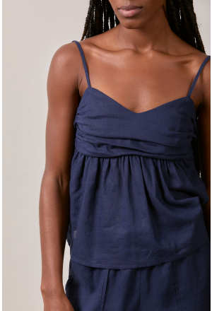 BATA LINEN CAMBRAIA MARINHO