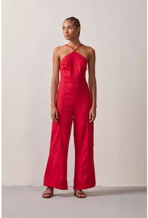 MACACÃO PIPA LINHO VERMELHO