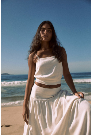 BLUSA LINEN ALCINHA OFFWHITE