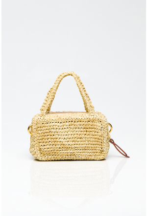 BOLSA RIVIERA RAFIA BEGE - MIL LINHAS