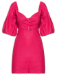 VESTIDO BUFANTE LINEN FRAMBOESA