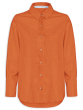 CAMISA SOCIAL CAMBRAIA LARANJA