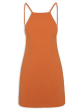 VESTIDO MINI DECOTE QUADRADO LARANJA