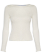 BLUSA MANGA VISCO TRICOT OFFWHITE