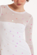 VESTIDO TULE LONGUETE LANTEJOULA OFFWHITE