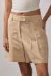 BERMUDA PREGAS ALFAIATARIA BEGE