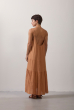 VESTIDO MAXI DECOTE U CARAMELO