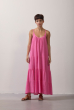 VESTIDO MAXI DECOTE U ROSA