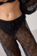 CALÇA CROCHET PIPA PRETO