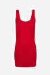 VESTIDO MINI LINHO WASHED VERMELHO
