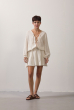 VESTIDO MINI DECOTE CRUZADO OFFWHITE