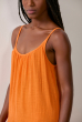 VESTIDO MAXI DECOTE U LARANJA