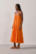 VESTIDO MAXI DECOTE U LARANJA