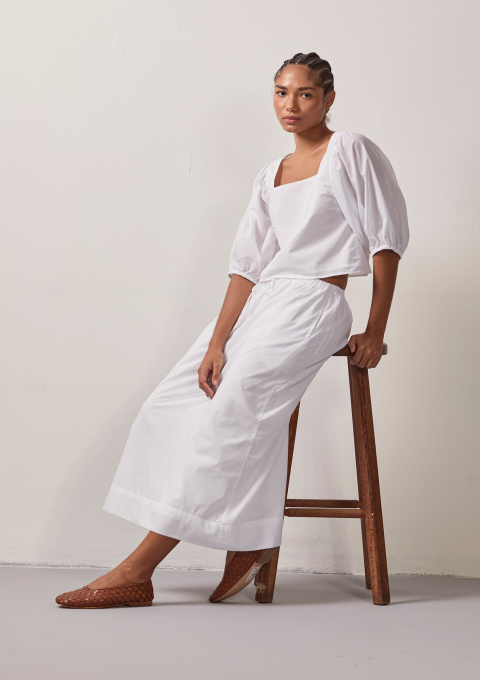 BLUSA MANGA BUFANTE BRANCO