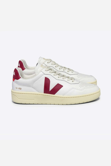 TENIS VEJA V-90 O.T. LEATH EXTRA WHITE MARSALA