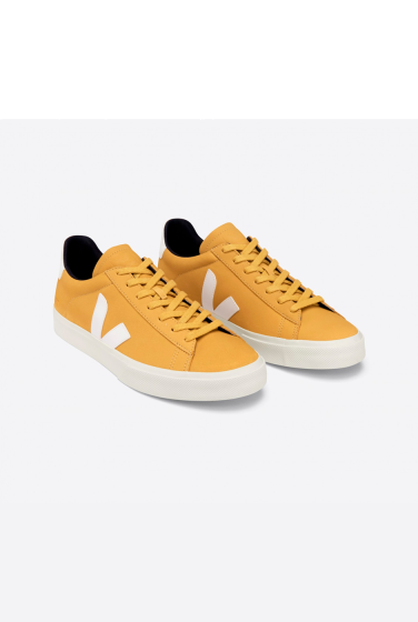 TENIS VERT CAMPO NOBUCK MOUTTARDE WHITE