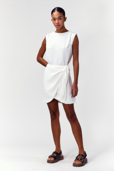 BLUSA REGATA OMBRO FRANZIDO