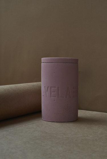VELA CONCRETO ROSA MADE IN SP