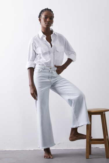 CALÇA PANTALONA JEANS CLARO