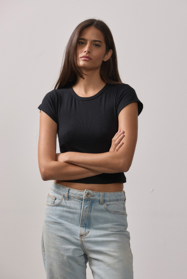 BLUSA BASICA RIBANA PRETO
