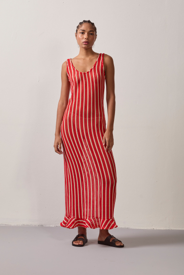 VESTIDO REGATA TRICOT LONGO