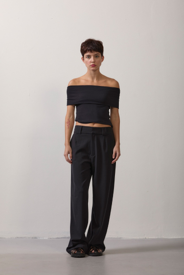 CALÇA RETA ALFAIATARIA PRETO