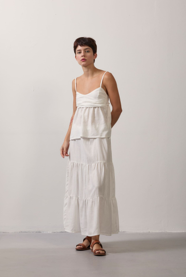 SAIA RODADA LINEN CAMBRAIA OFFWHITE