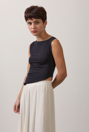 REGATA MOLETINHO PRETO