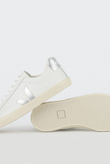 TENIS VEJA ESPLAR LEATHER WHITE SILVER